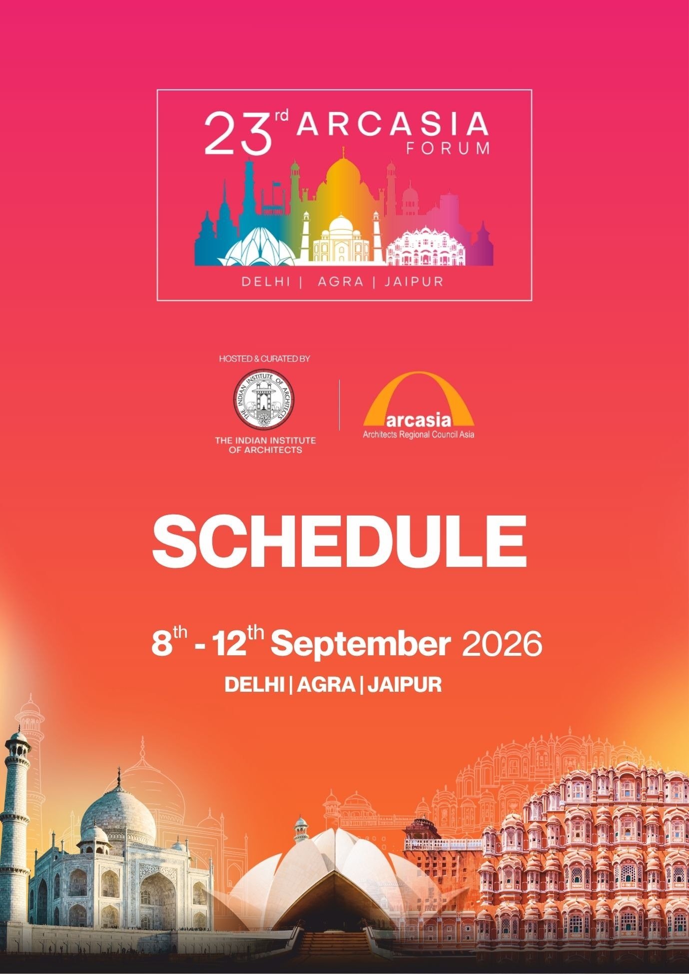 Arcasia Schedule Book - Agra & Jaipur